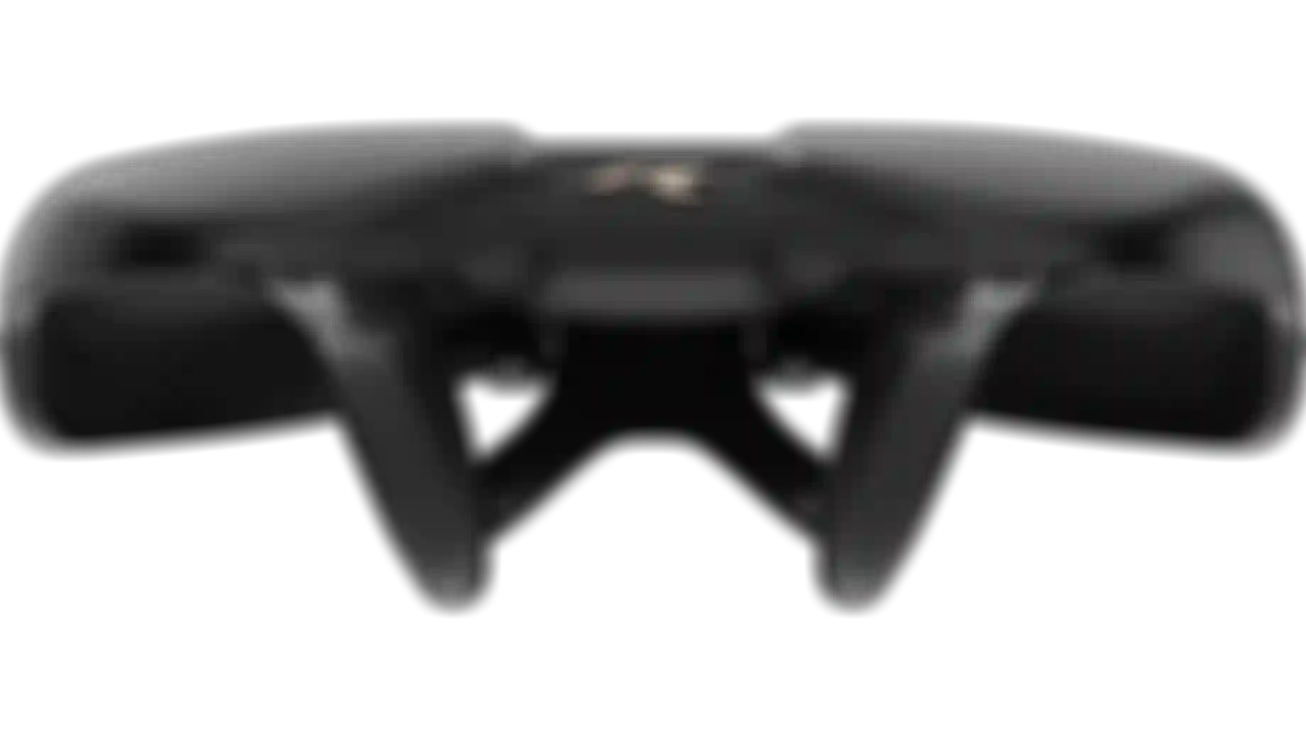 Black Road Race Saddle With Golden Decals