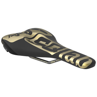 SQlab 611 Ergowave Fabio Wibmer MTB saddle in black and gold