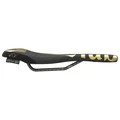 SQlab 611 Ergowave Fabio Wibmer MTB saddle in black and gold, side view