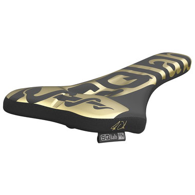 SQlab 611 Ergowave Fabio Wibmer MTB saddle in black and gold