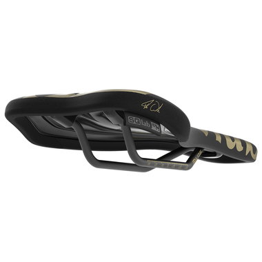 SQlab 611 Ergowave Fabio Wibmer MTB saddle in black and gold