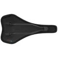 SQlab 612 ERGOWAVE® bike saddle in black, bottom view showing twin-rail system
