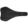 SQlab 612 ERGOWAVE® bike saddle in black, bottom view showing twin-rail system