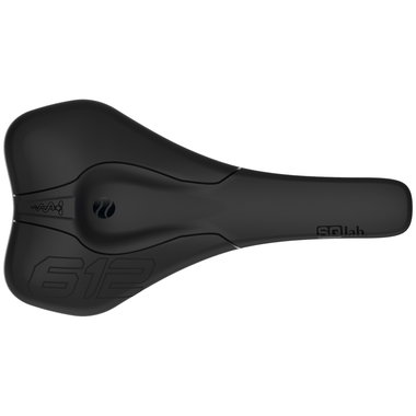 SQlab 612 ERGOWAVE® bike saddle in black, top view