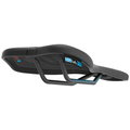 SQlab 612 ERGOWAVE® bicycle saddle in black, side profile view with wave profile and rails