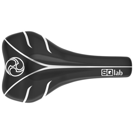 SQlab 6OX ERGOWAVE active Timmy C limited edition bike saddle in black with white graphics