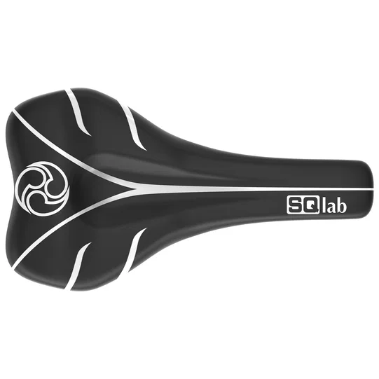 SQlab 6OX ERGOWAVE active Timmy C limited edition bike saddle in black with white graphics