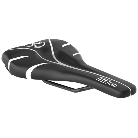SQlab 6OX ERGOWAVE active Timmy C limited edition bike saddle in black and white