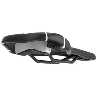 SQlab 6OX ERGOWAVE active ltd. Timmy C mountain bike saddle in black with white accents