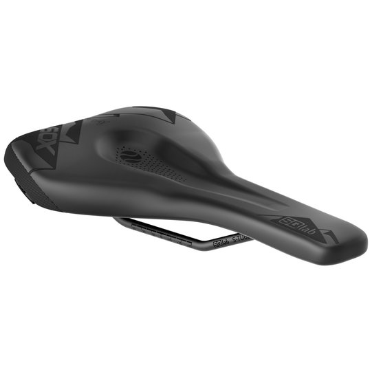 SQlab 6OX Ergowave active saddle in black with wave profile and active pivot technology