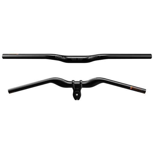 SQlab 310 2.0 handlebar 31.8mm clamp in matte black, 680mm wide with 16° backsweep