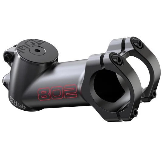 SQlab 802 Fahrrad-Vorbau 35° in anthrazit für 31,8 mm Lenker, Dreiviertelansicht