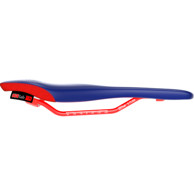 SQlab 611 Ergowave active Wings for Life ltd. MTB saddle 14cm in navy blue and red