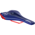 SQlab 611 Ergowave active MTB saddle Wings for Life limited edition in navy blue and red