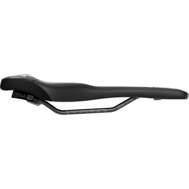 SQlab 6OX ERGOWAVE active MTB enduro saddle in black, side view