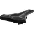 SQlab 6OX ERGOWAVE active 2.1 MTB saddle in black, three-quarter view