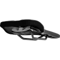 SQlab 6OX ERGOWAVE active MTB saddle in black with active suspension system, three-quarter view