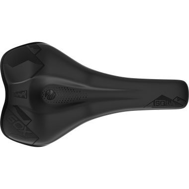 SQlab 6OX ERGOWAVE active 2.1 MTB saddle in black, top view