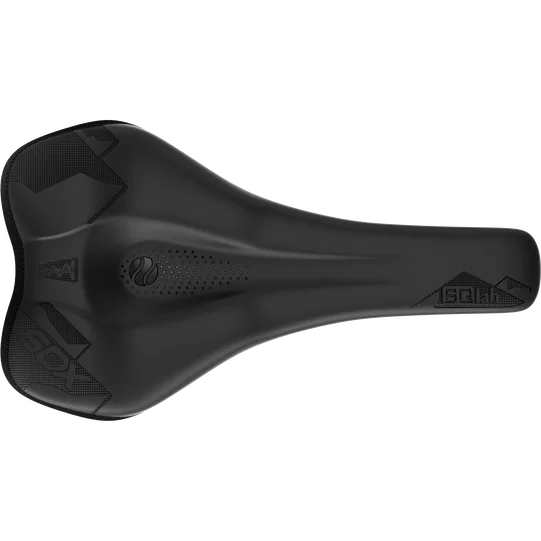 SQlab 6OX ERGOWAVE active 2.1 MTB saddle in black, top view
