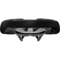 SQlab 6OX ERGOWAVE active 2.1 MTB saddle in black, front view showing active suspension system