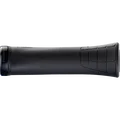 SQlab 711 Tech & Trail 2.0 MTB grip in black side view showing traction grid pattern