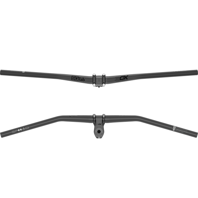 SQlab 3OX Carbon MTB riser handlebar 16° in matte black, 31.8mm clamp diameter