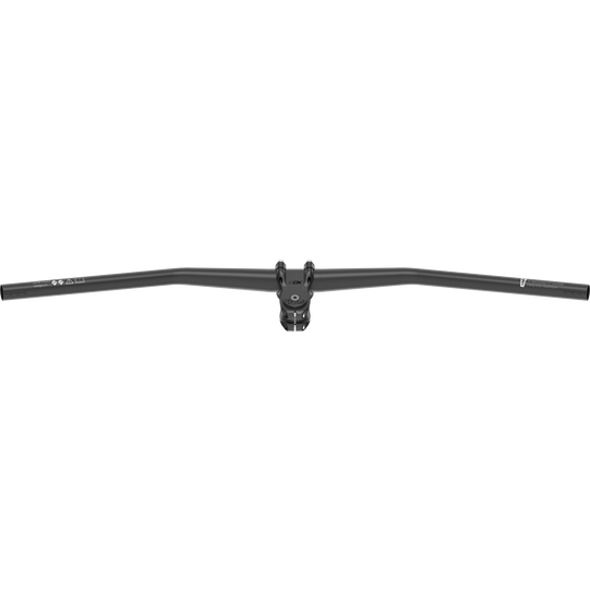 SQlab 3OX Alu MTB handlebar 12° low rise in matte black, front view
