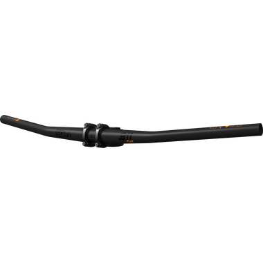 SQlab 311 FL-X Carbon MTB-Lenker 12° in mattschwarz mit orangefarbenen Akzenten