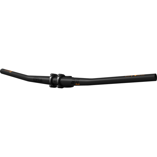 SQlab 311 FL-X Carbon MTB-Lenker 12° in mattschwarz mit orangefarbenen Akzenten