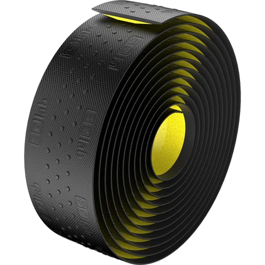 SQlab 714 Gravel Lenkerband in schwarz mit gelb-grünem Kern, gerollt