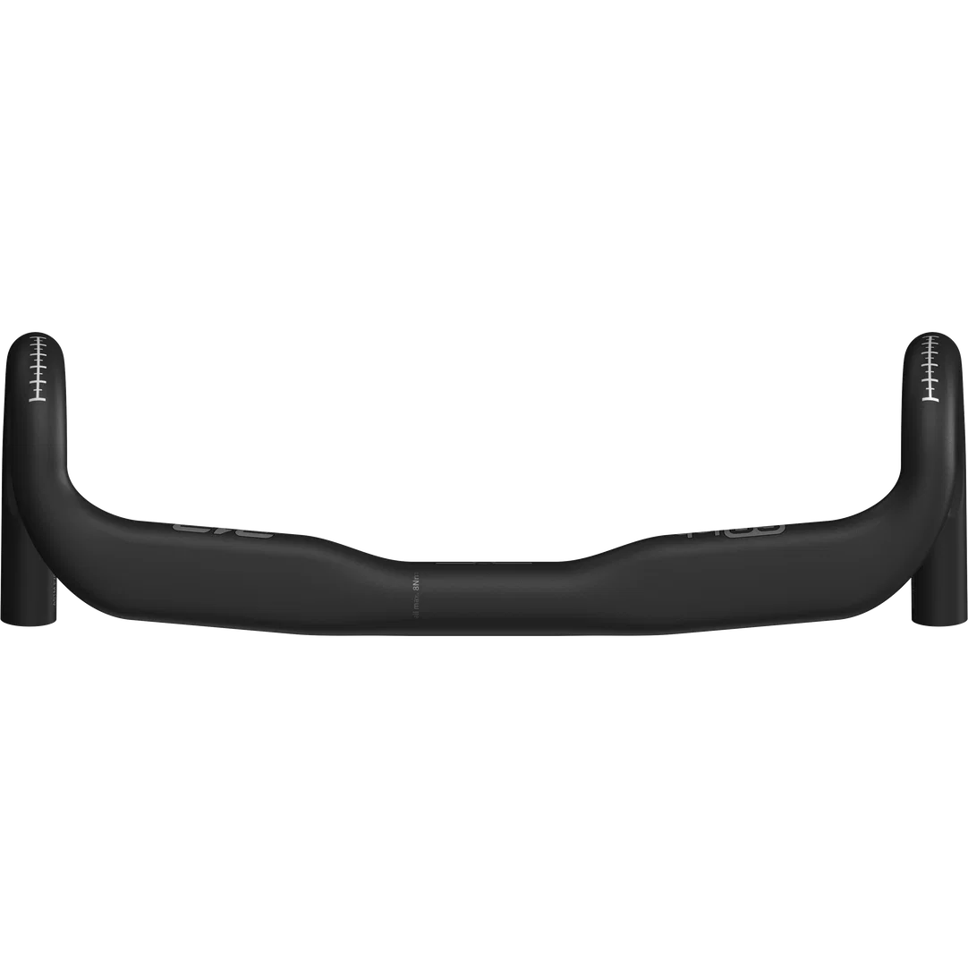 SQlab 312 AL ergonomic road cycling handlebar in matte black, front view