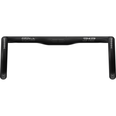 Cintre de vélo de route ergonomique SQlab 312 en noir mat, vue de face