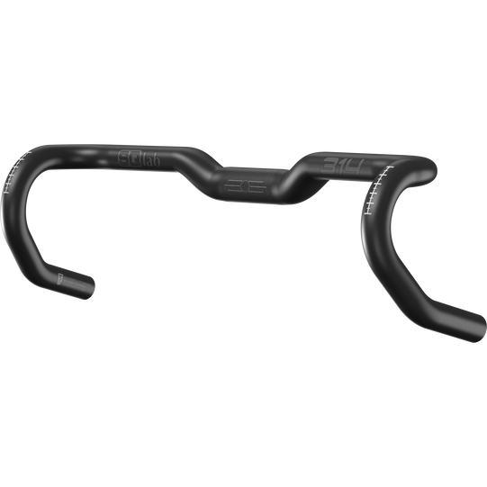 SQlab 314 ergonomic gravel handlebar with 25mm rise and 14° flare in matte black