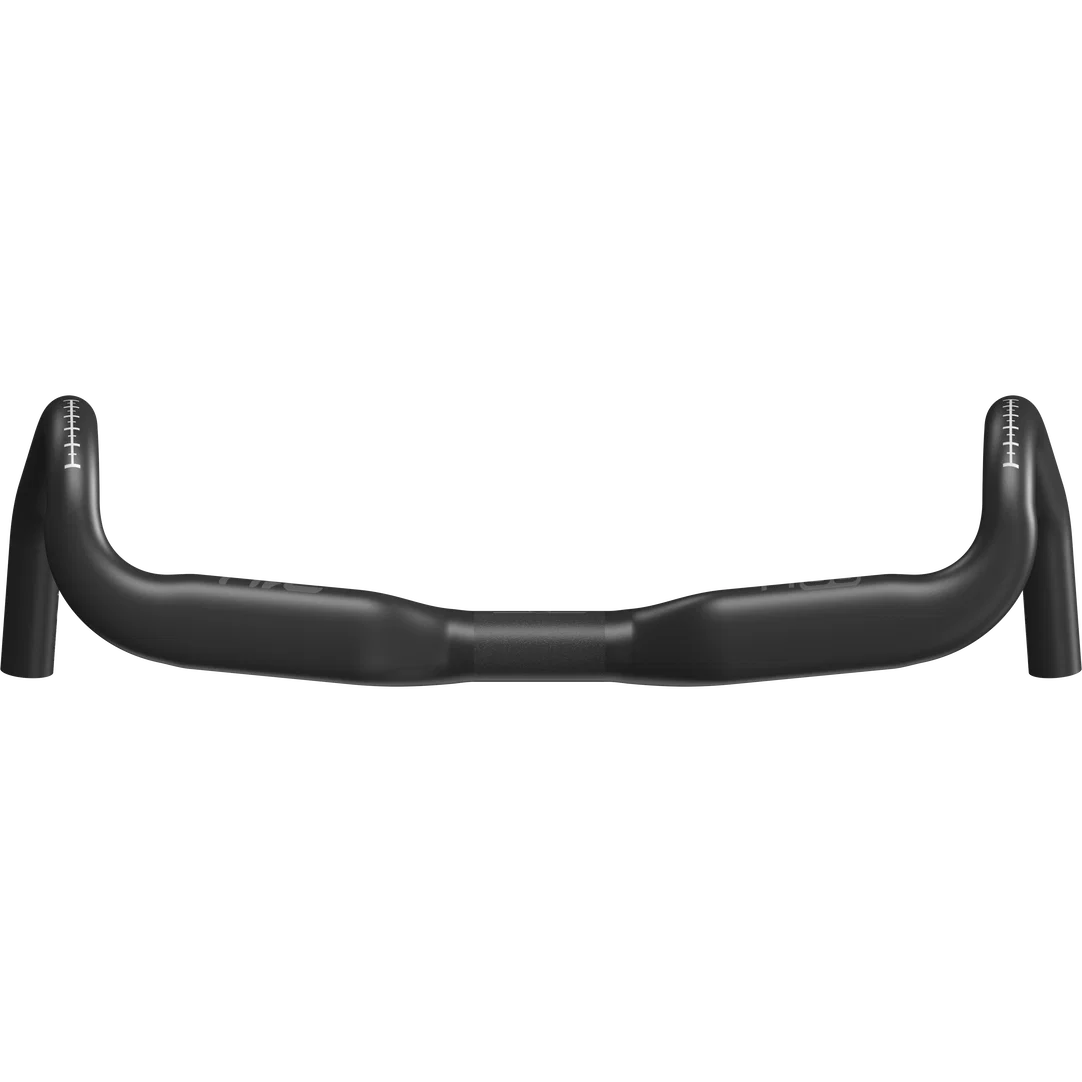 Cintre gravel ergonomique SQlab 314 en noir mat avec rise 25 mm et flare 14°