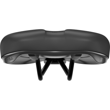 SQlab 601 ERGOLUX comfort saddle 14cm in black, front view