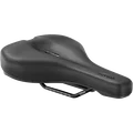 SQlab 601 2.0 Ergolux Fahrradsattel in matt schwarz mit Stufenform und Druckentlastungskanal