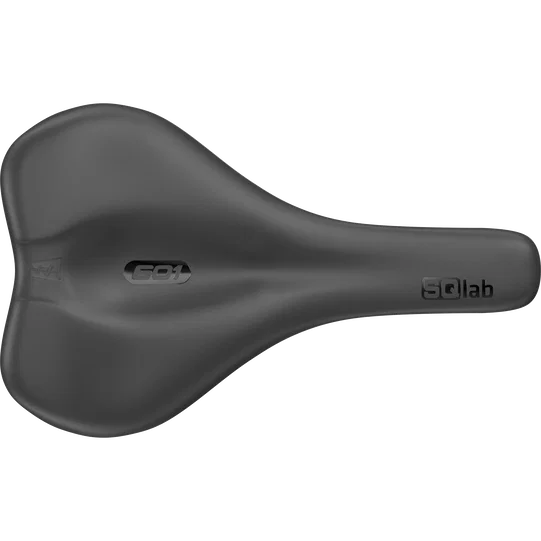 SQlab 601 Ergolux Fahrradsattel in dunkelgrau für City- und Trekkingbike