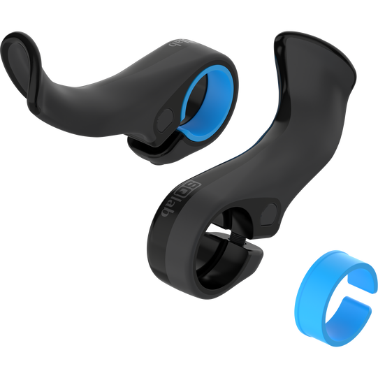 SQlab 411 2.0 inner bar ends 22.2mm in black and blue