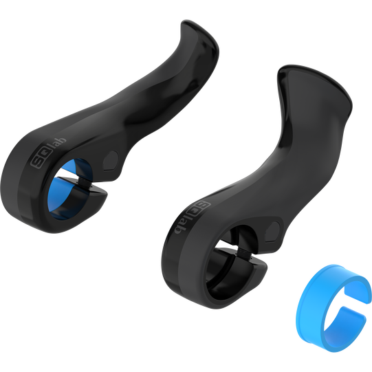 SQlab 411 2.0 innerbarends 22.2mm in black and blue