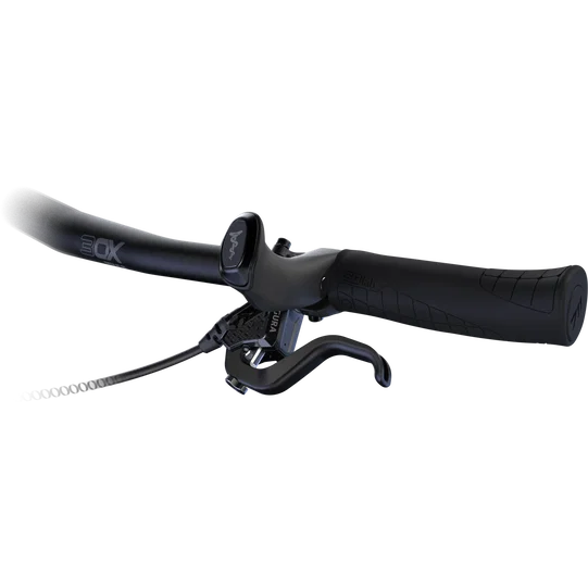 SQlab 410 2.0 Innerbarends 22.2mm in matte black mounted on bicycle handlebar