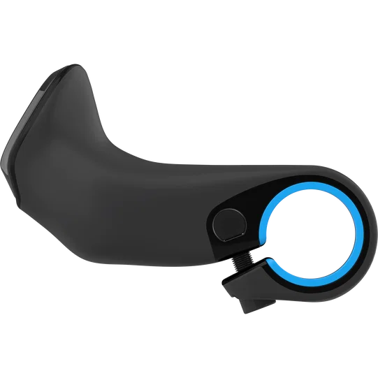 SQlab 410 2.0 innerbarend 22.2mm in black and cyan blue