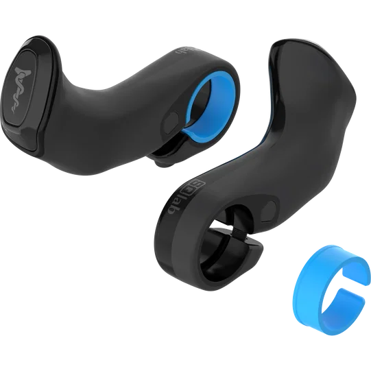SQlab 410 2.0 Innerbarends handlebar extensions 22.2mm in black and blue