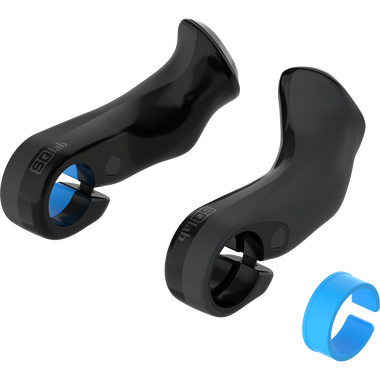SQlab 410 2.0 Innerbarends 22,2 mm in schwarz und blau, Paar mit Shim-Ring