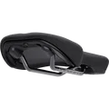 SQlab 6OX Dirt ltd. Stevie Schneider bike saddle in black, three-quarter underside view