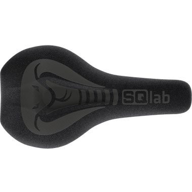 SQlab 6OX Dirt ltd. Stevie Schneider mountain bike saddle in black, top view