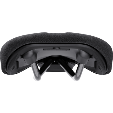 SQlab 6OX ltd. Team downhill and dirtbike saddle in black, rear view