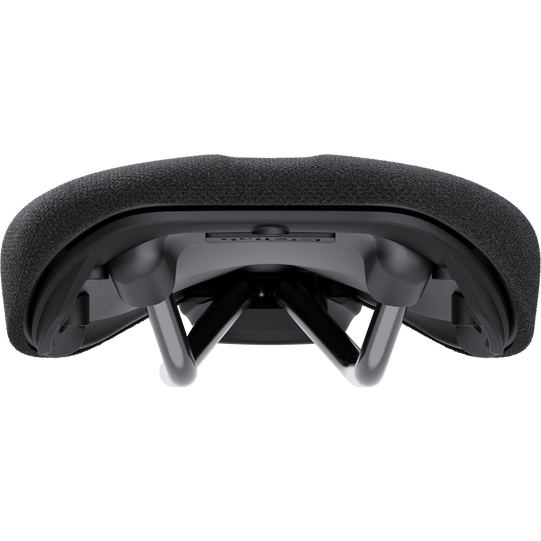 SQlab 6OX ltd. Team downhill and dirtbike saddle in black, rear view