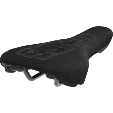 SQlab 6OX ltd. Team downhill and dirtbike saddle in black with textured fabric cover