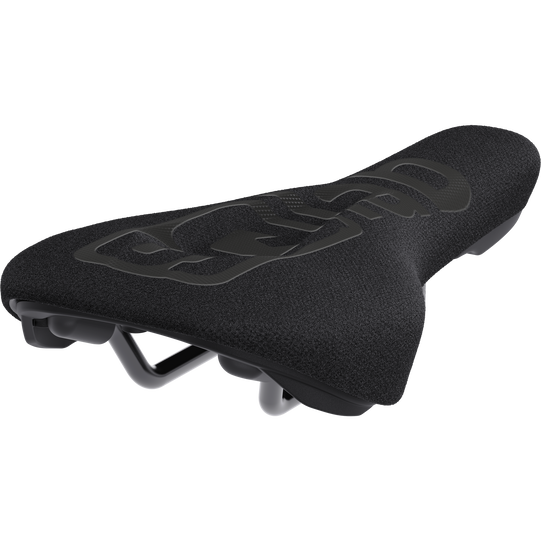 SQlab 6OX ltd. Team downhill and dirtbike saddle in black with textured fabric cover