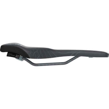 SQlab 6OX ERGOWAVE active MTB-Sattel ltd. ION Edition in schwarz, Seitenprofil